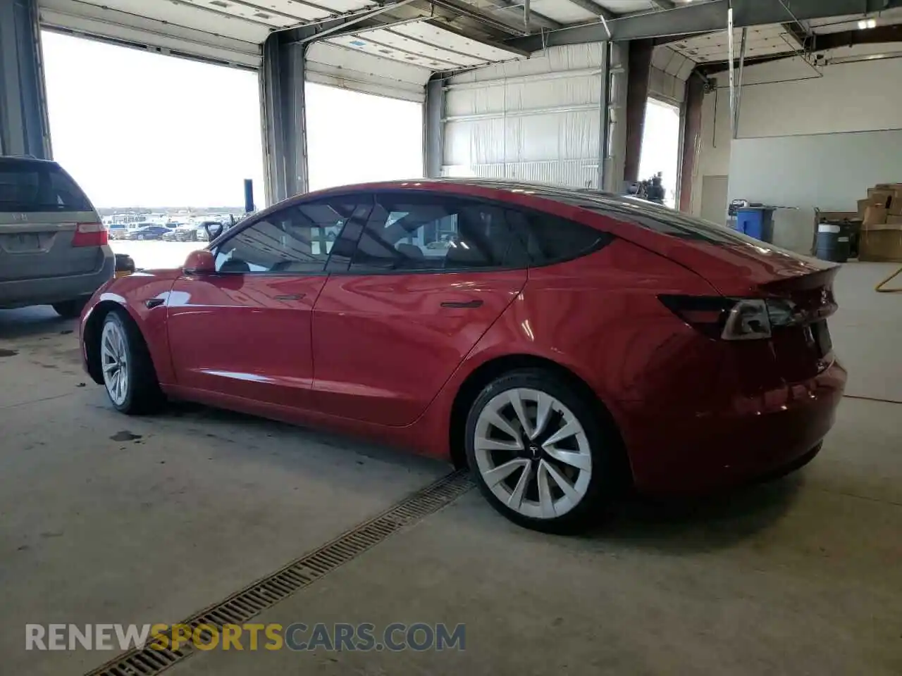 2 Photograph of a damaged car 5YJ3E1EB4NF185564 TESLA MODEL 3 2022
