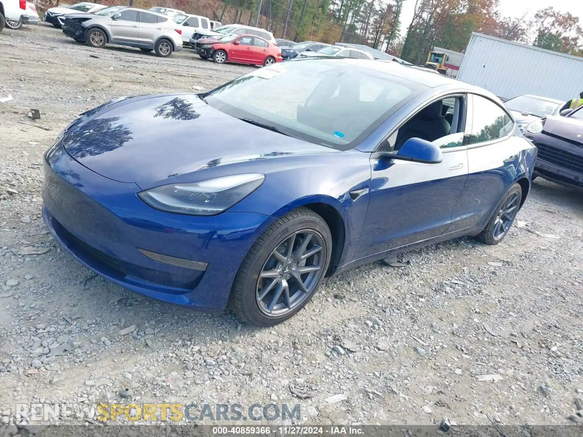 2 Photograph of a damaged car 5YJ3E1EB4NF197861 TESLA MODEL 3 2022