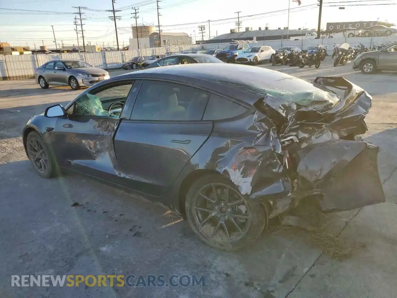 2 Фотография поврежденного автомобиля 5YJ3E1EB4NF200676 TESLA MODEL 3 2022