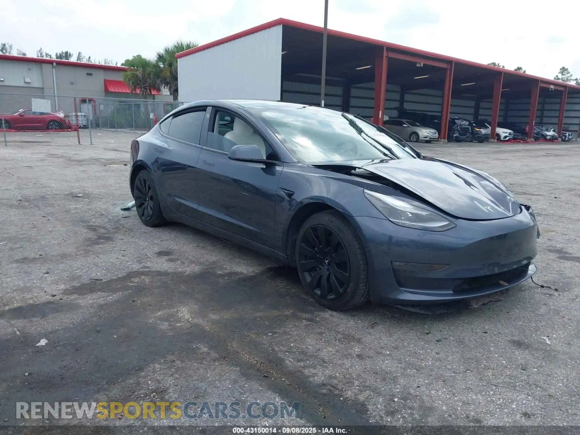 1 Photograph of a damaged car 5YJ3E1EB4NF201746 TESLA MODEL 3 2022