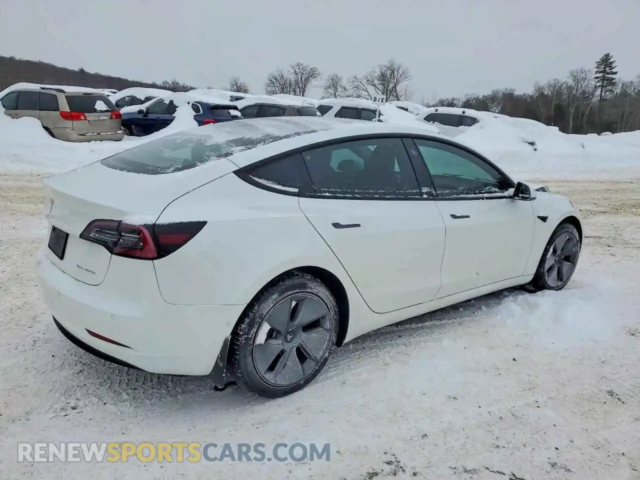 3 Photograph of a damaged car 5YJ3E1EB4NF232432 TESLA MODEL 3 2022