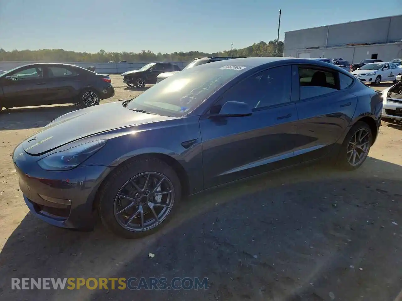 1 Photograph of a damaged car 5YJ3E1EB4NF247254 TESLA MODEL 3 2022