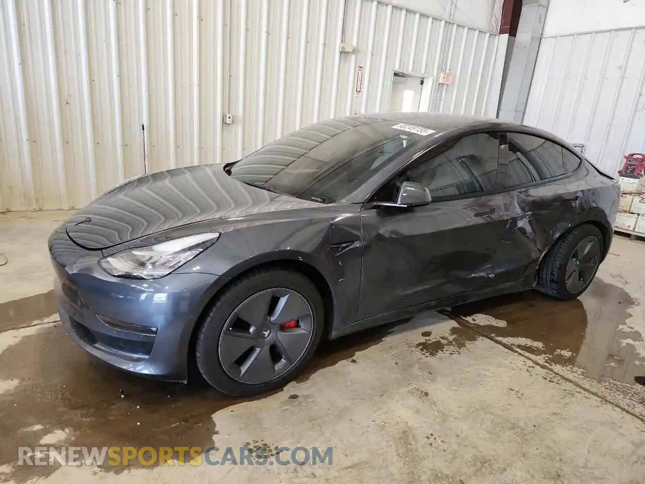 1 Photograph of a damaged car 5YJ3E1EB4NF263079 TESLA MODEL 3 2022