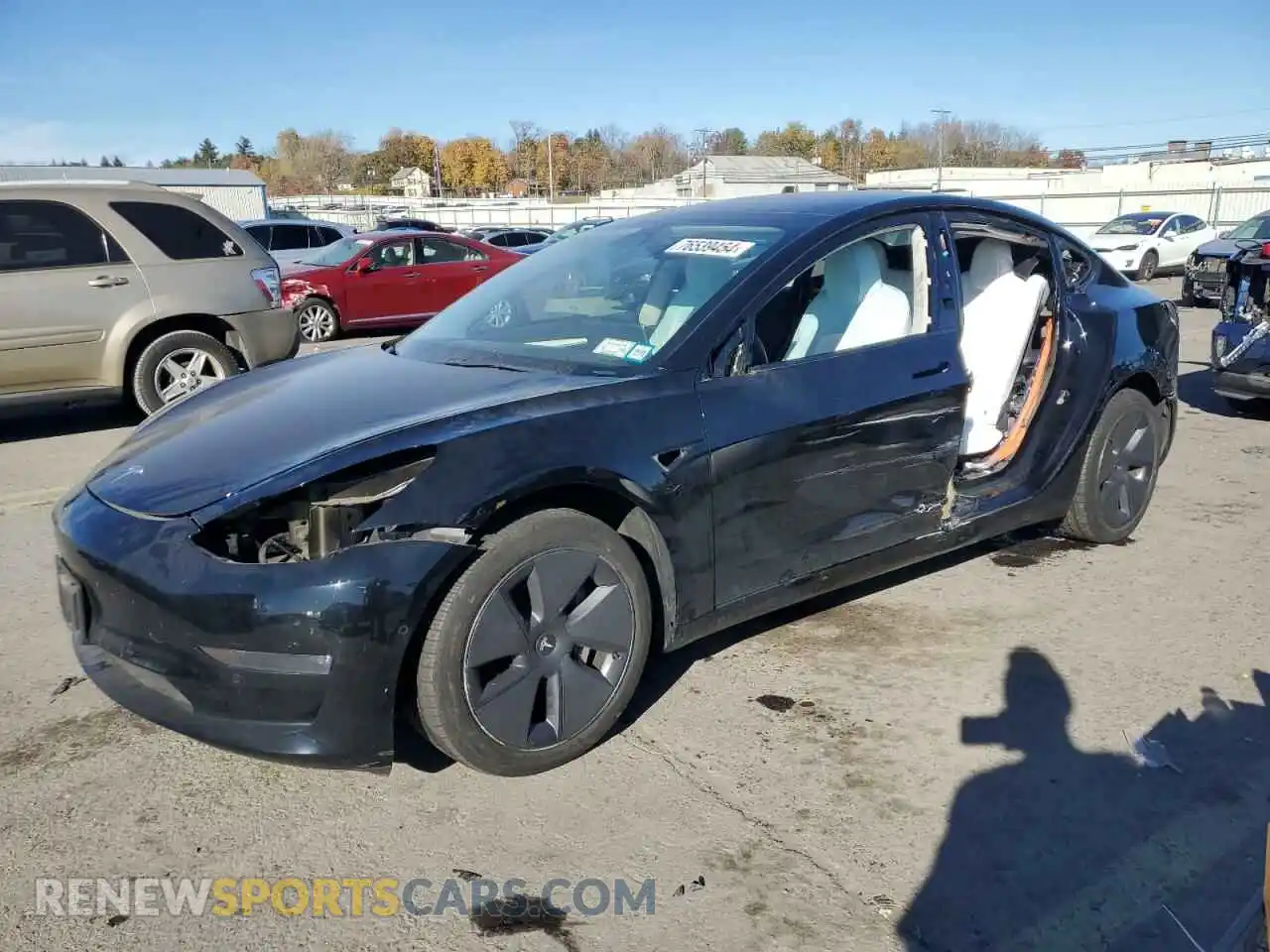 1 Photograph of a damaged car 5YJ3E1EB4NF269271 TESLA MODEL 3 2022