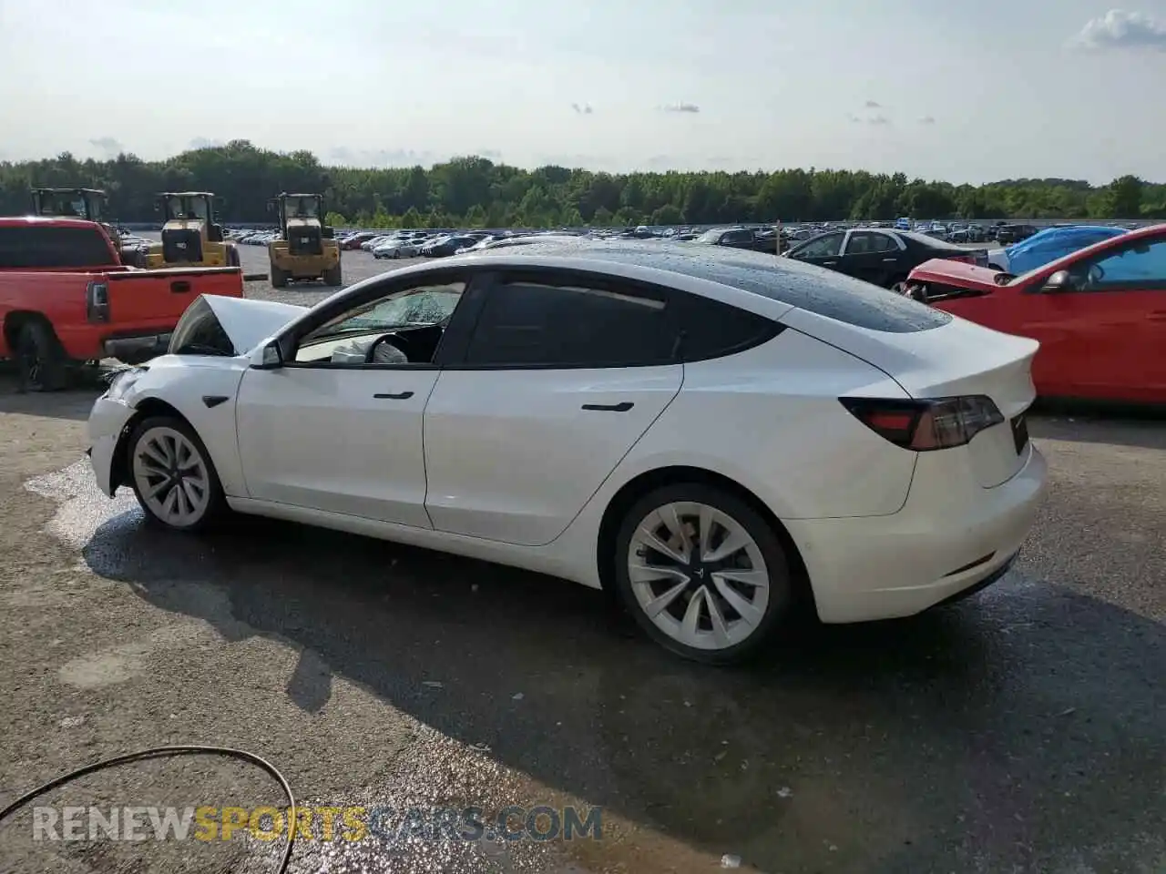 2 Photograph of a damaged car 5YJ3E1EB4NF272607 TESLA MODEL 3 2022