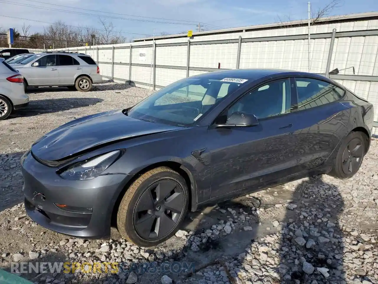 1 Photograph of a damaged car 5YJ3E1EB4NF274339 TESLA MODEL 3 2022