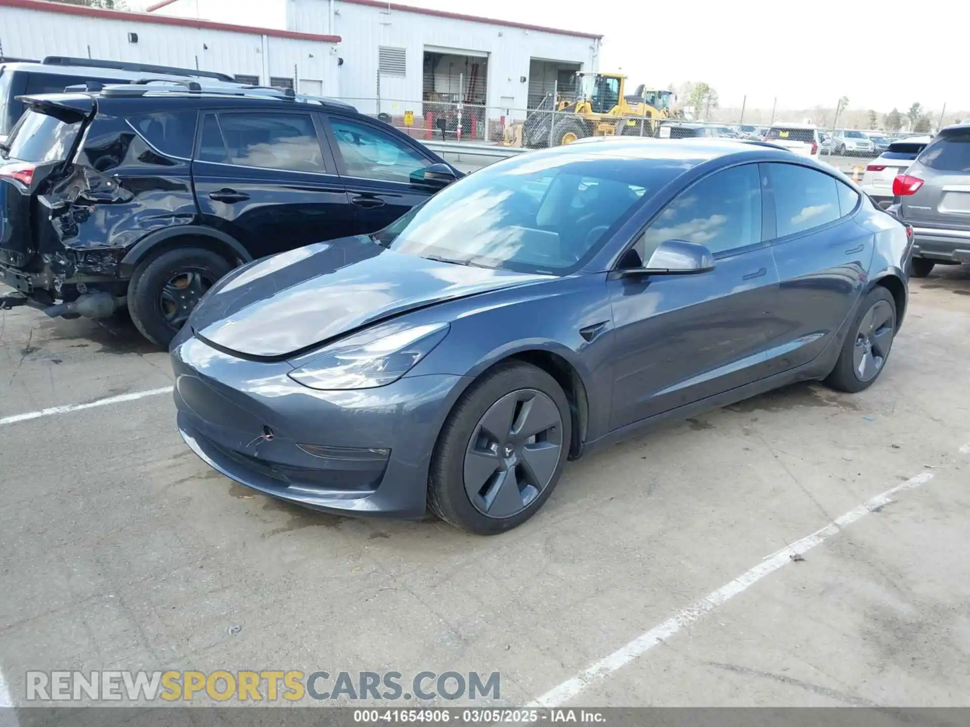2 Photograph of a damaged car 5YJ3E1EB4NF275202 TESLA MODEL 3 2022