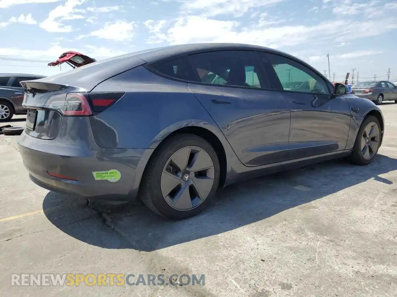 3 Фотография поврежденного автомобиля 5YJ3E1EB4NF278746 TESLA MODEL 3 2022