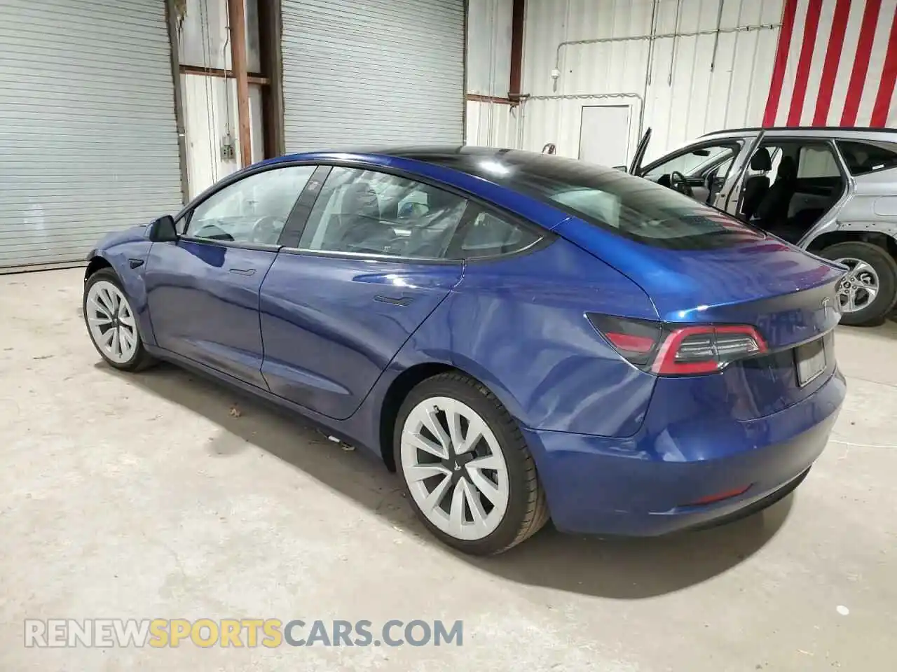 2 Photograph of a damaged car 5YJ3E1EB4NF291366 TESLA MODEL 3 2022