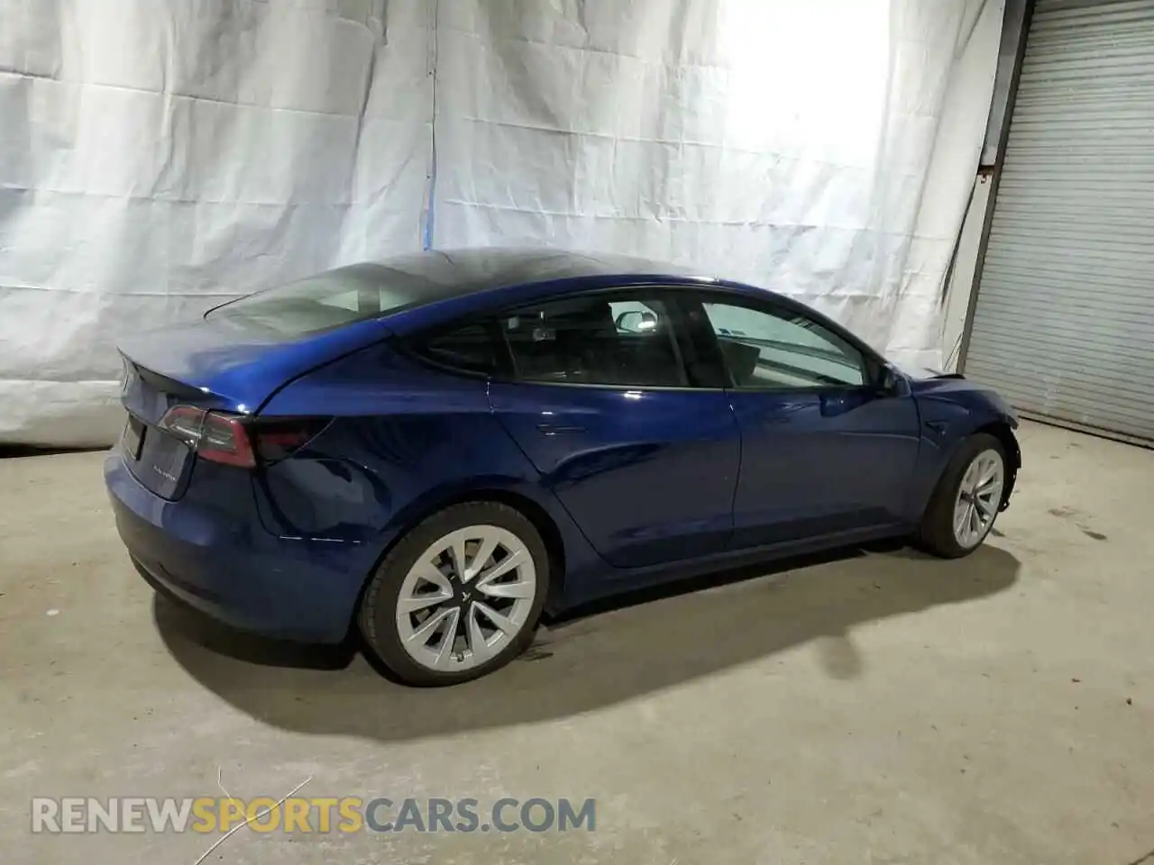3 Photograph of a damaged car 5YJ3E1EB4NF291366 TESLA MODEL 3 2022