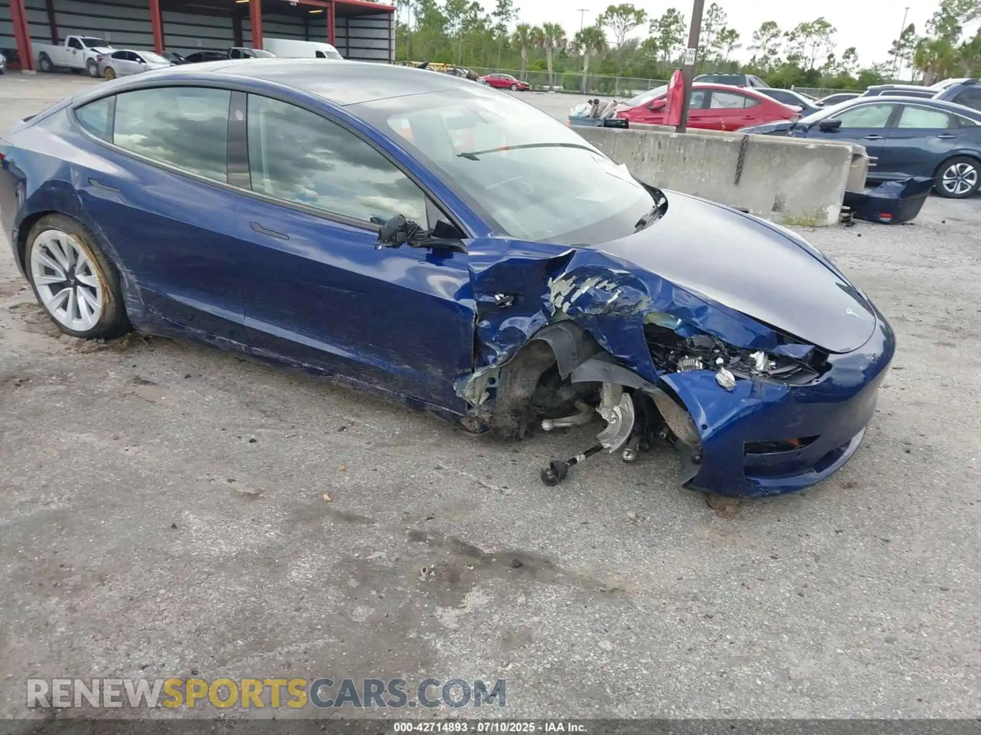 1 Photograph of a damaged car 5YJ3E1EB4NF316007 TESLA MODEL 3 2022