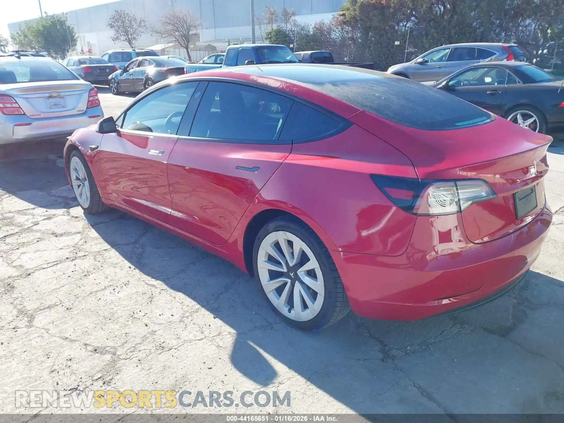 3 Photograph of a damaged car 5YJ3E1EB5NF131478 TESLA MODEL 3 2022
