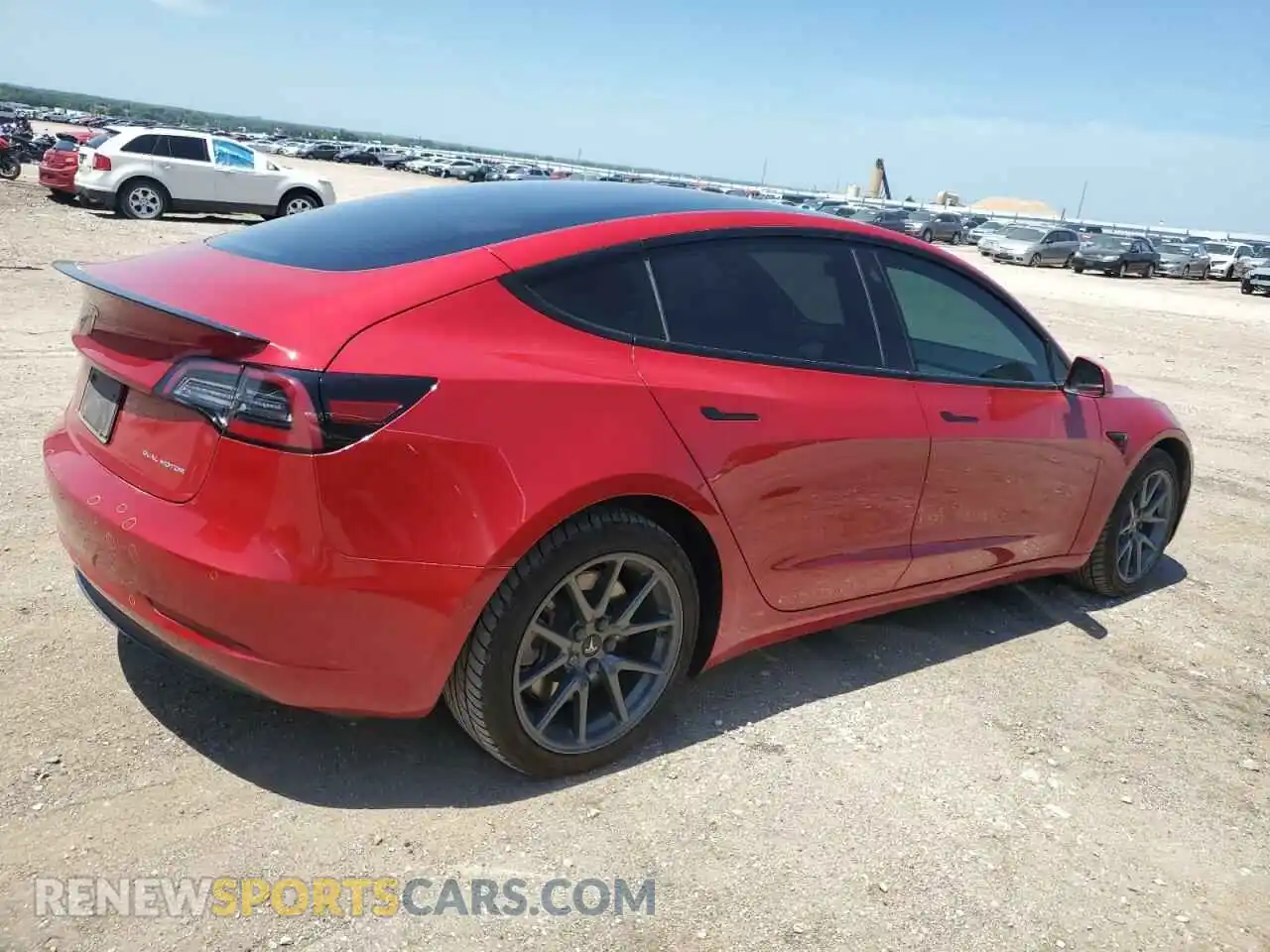 3 Photograph of a damaged car 5YJ3E1EB5NF133019 TESLA MODEL 3 2022