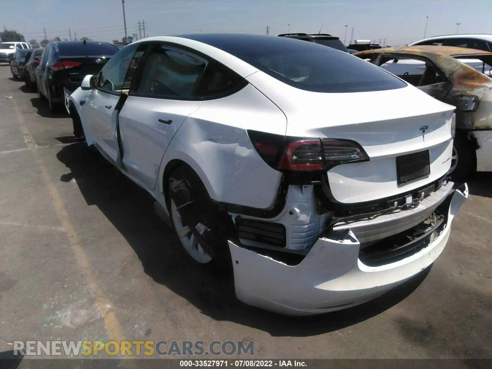 3 Фотография поврежденного автомобиля 5YJ3E1EB5NF163556 TESLA MODEL 3 2022