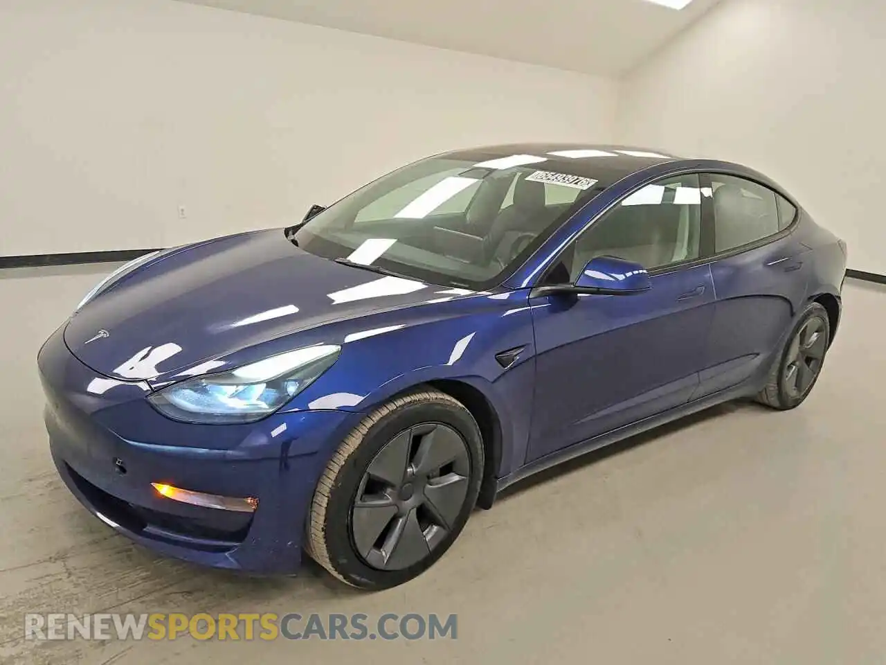 1 Photograph of a damaged car 5YJ3E1EB5NF176386 TESLA MODEL 3 2022