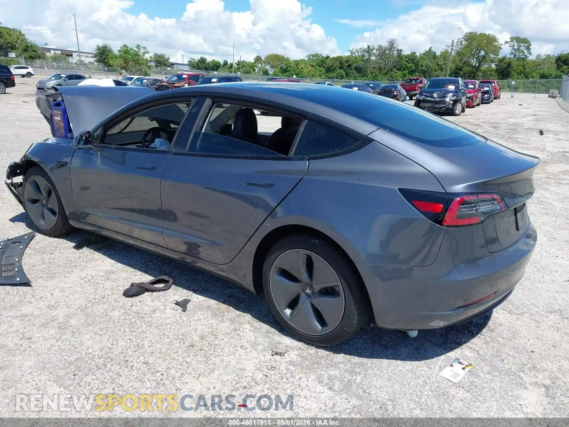 3 Photograph of a damaged car 5YJ3E1EB5NF184147 TESLA MODEL 3 2022