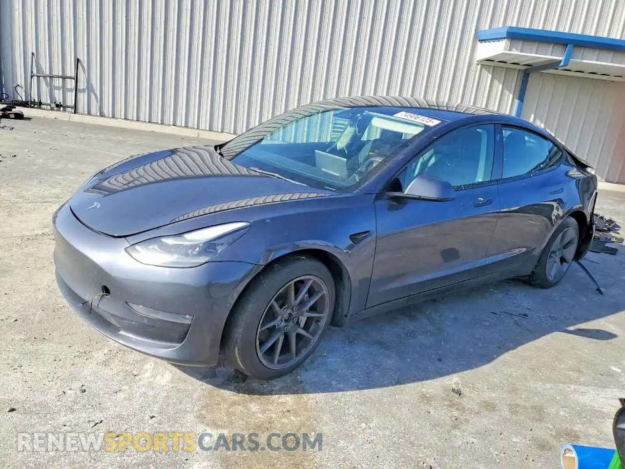 1 Photograph of a damaged car 5YJ3E1EB5NF207555 TESLA MODEL 3 2022