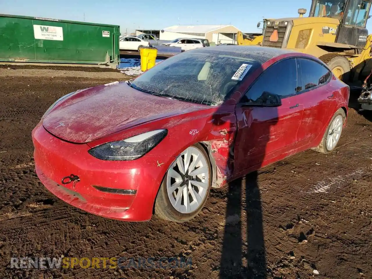 1 fotografías del automóvil dañado 5YJ3E1EB5NF209533 TESLA MODEL 3 2022