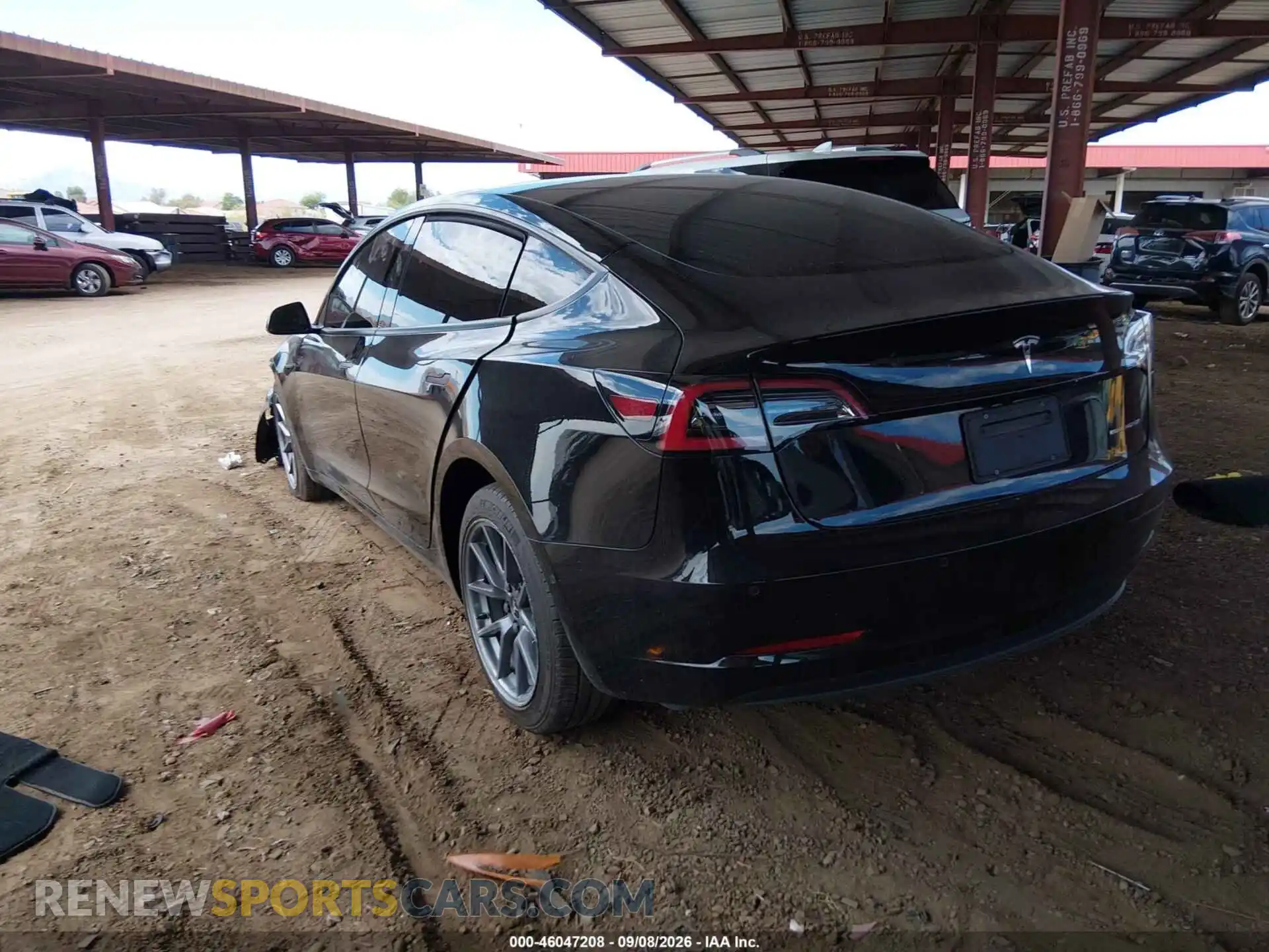 3 fotografías del automóvil dañado 5YJ3E1EB5NF247750 TESLA MODEL 3 2022