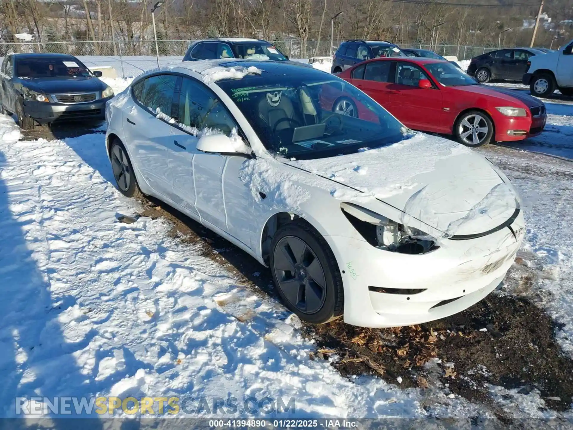 1 fotografías del automóvil dañado 5YJ3E1EB5NF266511 TESLA MODEL 3 2022