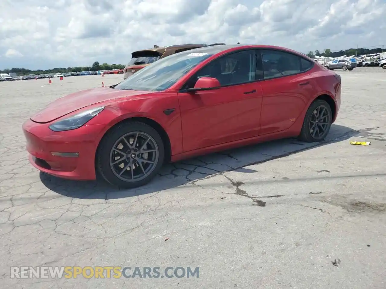 1 Photograph of a damaged car 5YJ3E1EB5NF267660 TESLA MODEL 3 2022