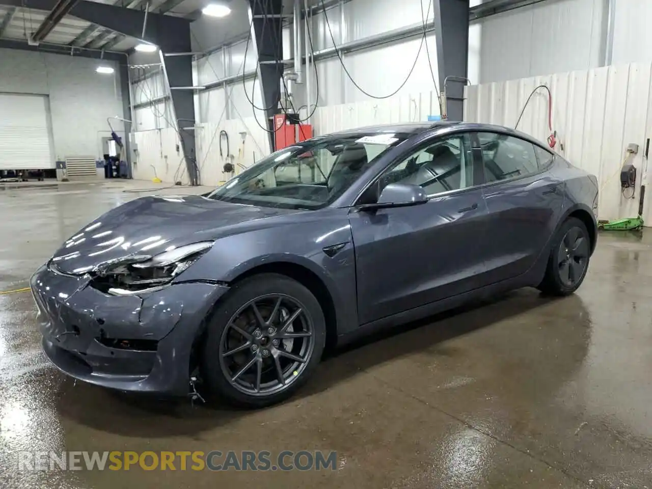1 Photograph of a damaged car 5YJ3E1EB5NF277735 TESLA MODEL 3 2022