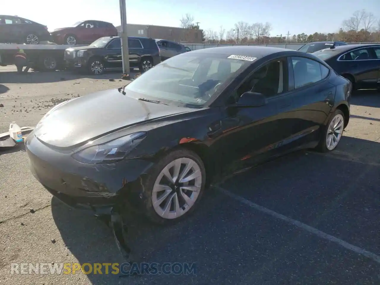 1 Photograph of a damaged car 5YJ3E1EB5NF290209 TESLA MODEL 3 2022
