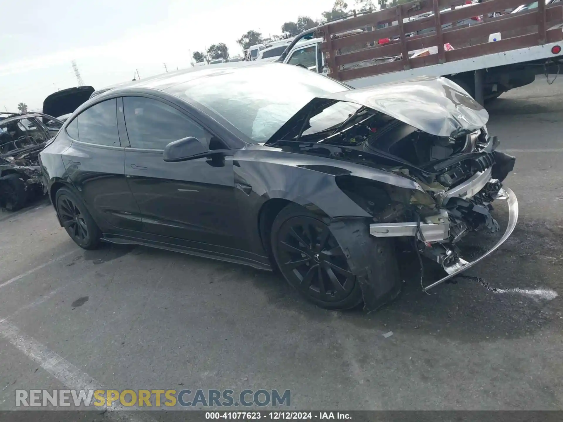 1 Photograph of a damaged car 5YJ3E1EB5NF290582 TESLA MODEL 3 2022