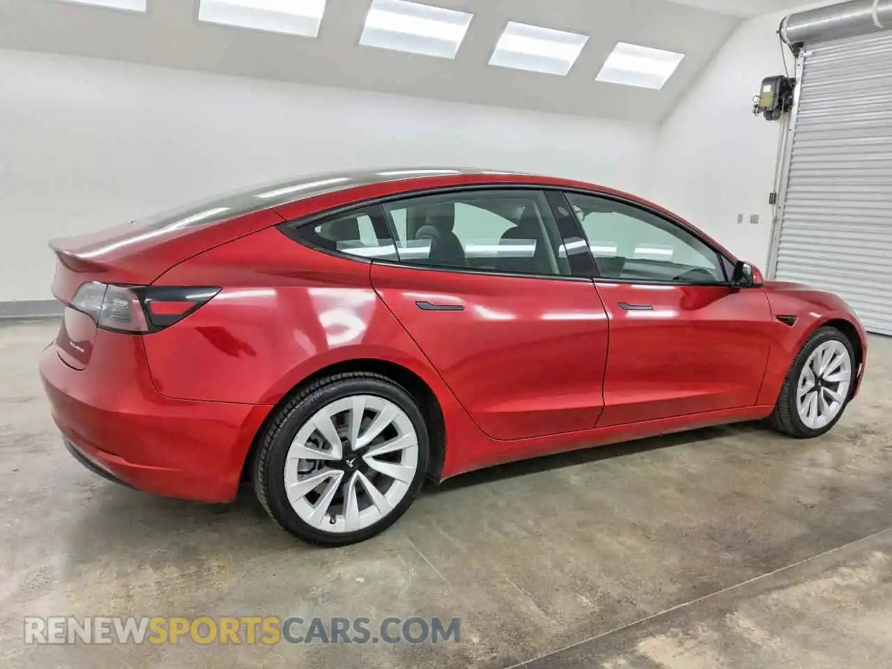 3 fotografías del automóvil dañado 5YJ3E1EB5NF305100 TESLA MODEL 3 2022