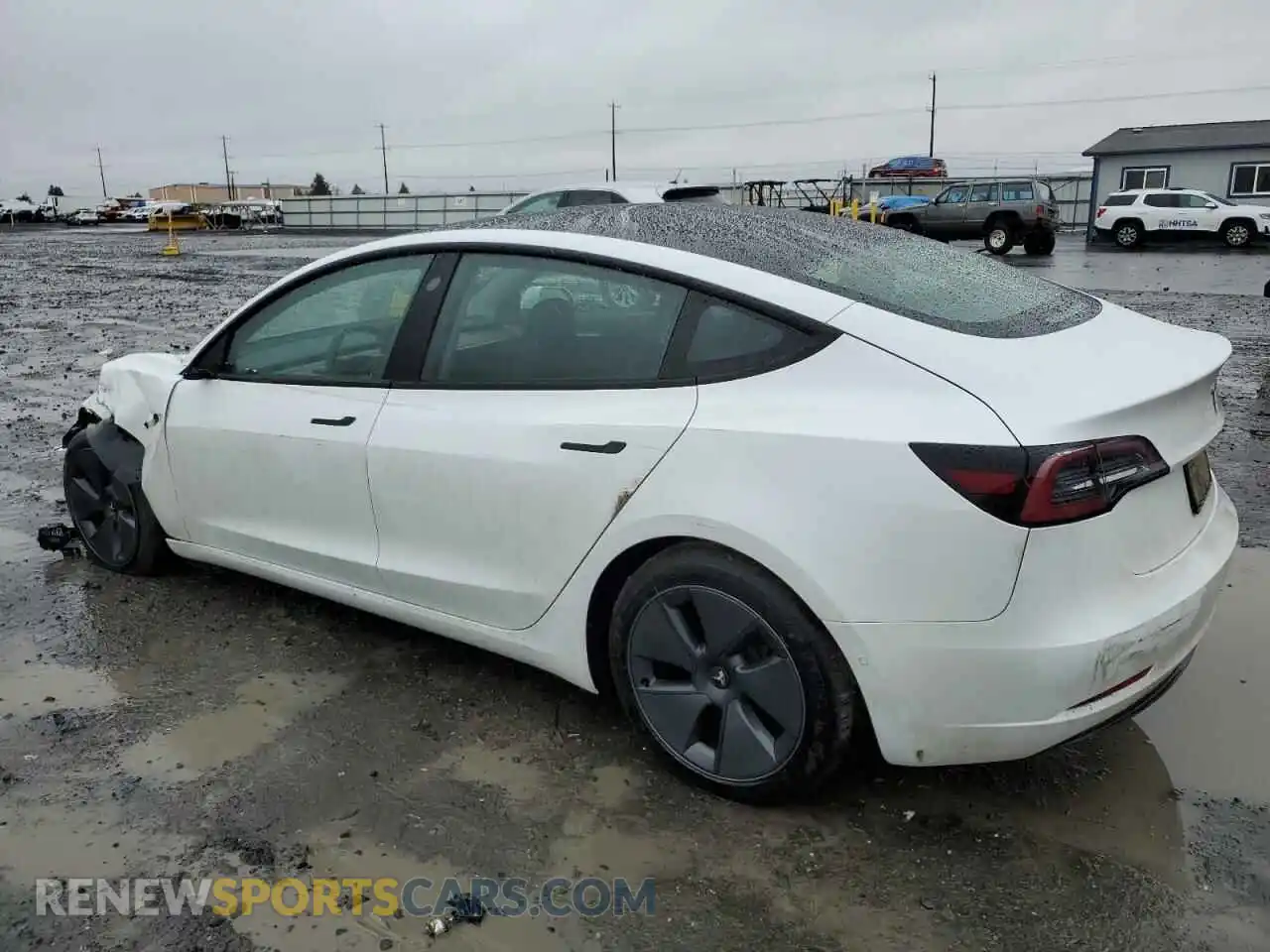 2 Photograph of a damaged car 5YJ3E1EB5NF316419 TESLA MODEL 3 2022