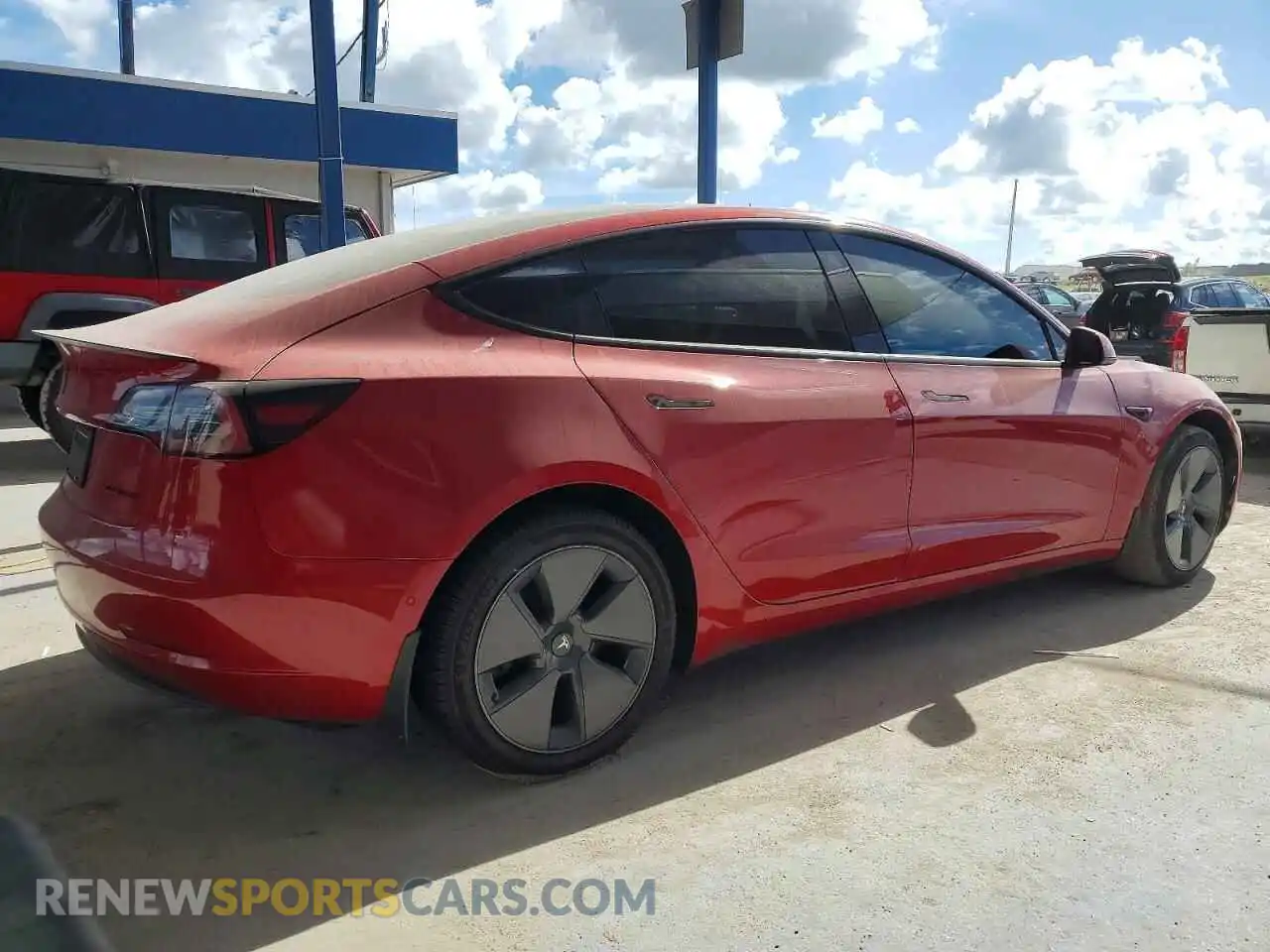3 Фотография поврежденного автомобиля 5YJ3E1EB5NF334449 TESLA MODEL 3 2022