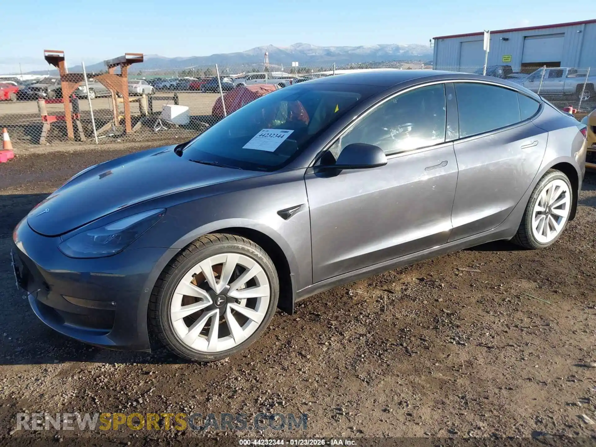 2 Photograph of a damaged car 5YJ3E1EB5NF337559 TESLA MODEL 3 2022