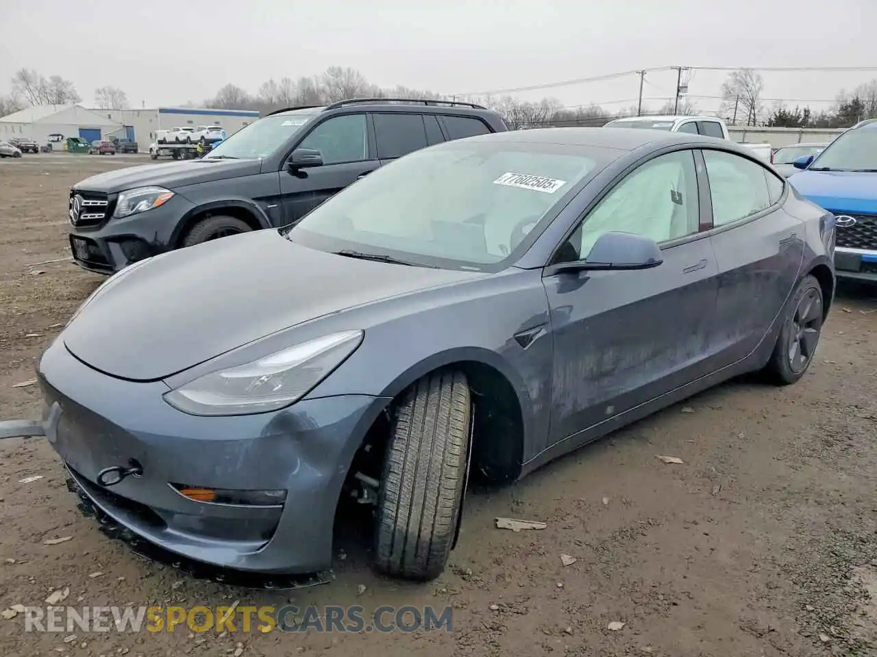 1 Photograph of a damaged car 5YJ3E1EB5NF342311 TESLA MODEL 3 2022