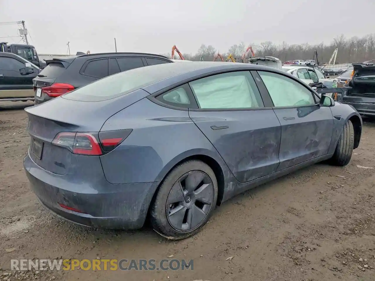 3 Photograph of a damaged car 5YJ3E1EB5NF342311 TESLA MODEL 3 2022