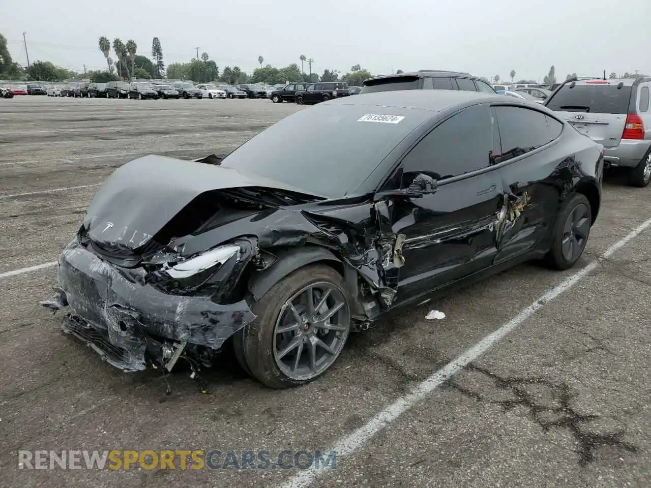 1 fotografías del automóvil dañado 5YJ3E1EB6NF128265 TESLA MODEL 3 2022