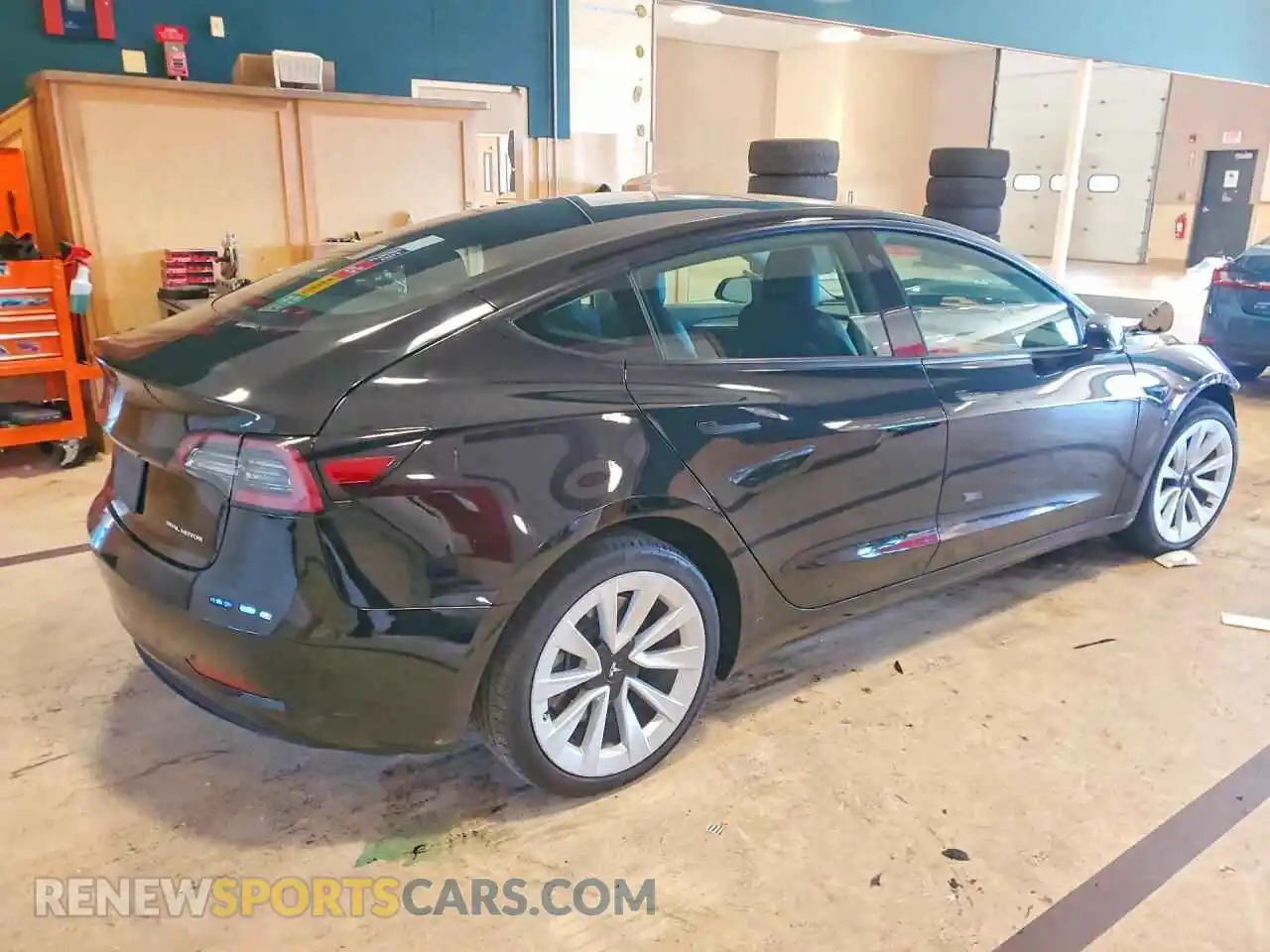 3 Photograph of a damaged car 5YJ3E1EB6NF129884 TESLA MODEL 3 2022