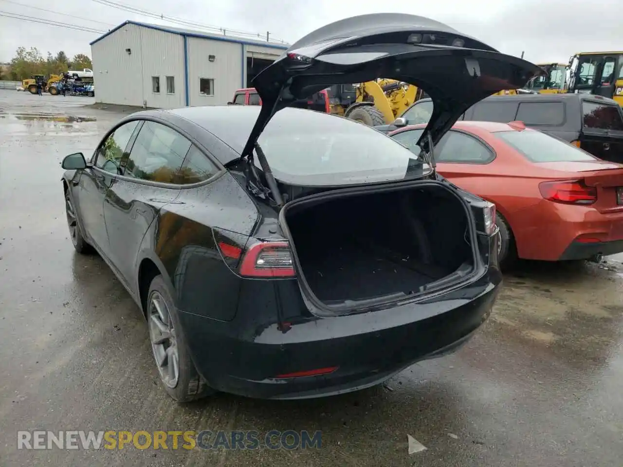3 Photograph of a damaged car 5YJ3E1EB6NF158849 TESLA MODEL 3 2022