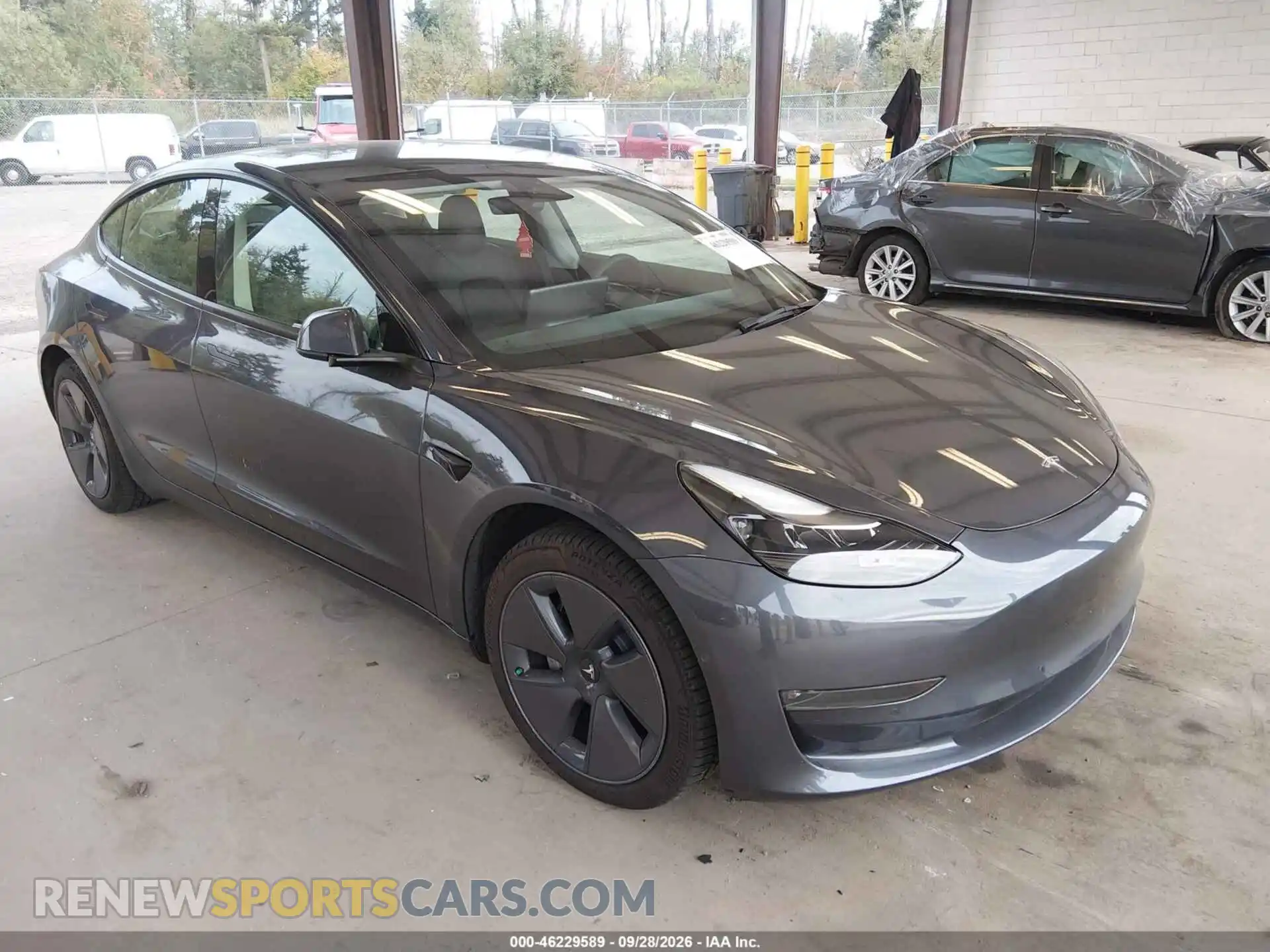 1 Photograph of a damaged car 5YJ3E1EB6NF164439 TESLA MODEL 3 2022