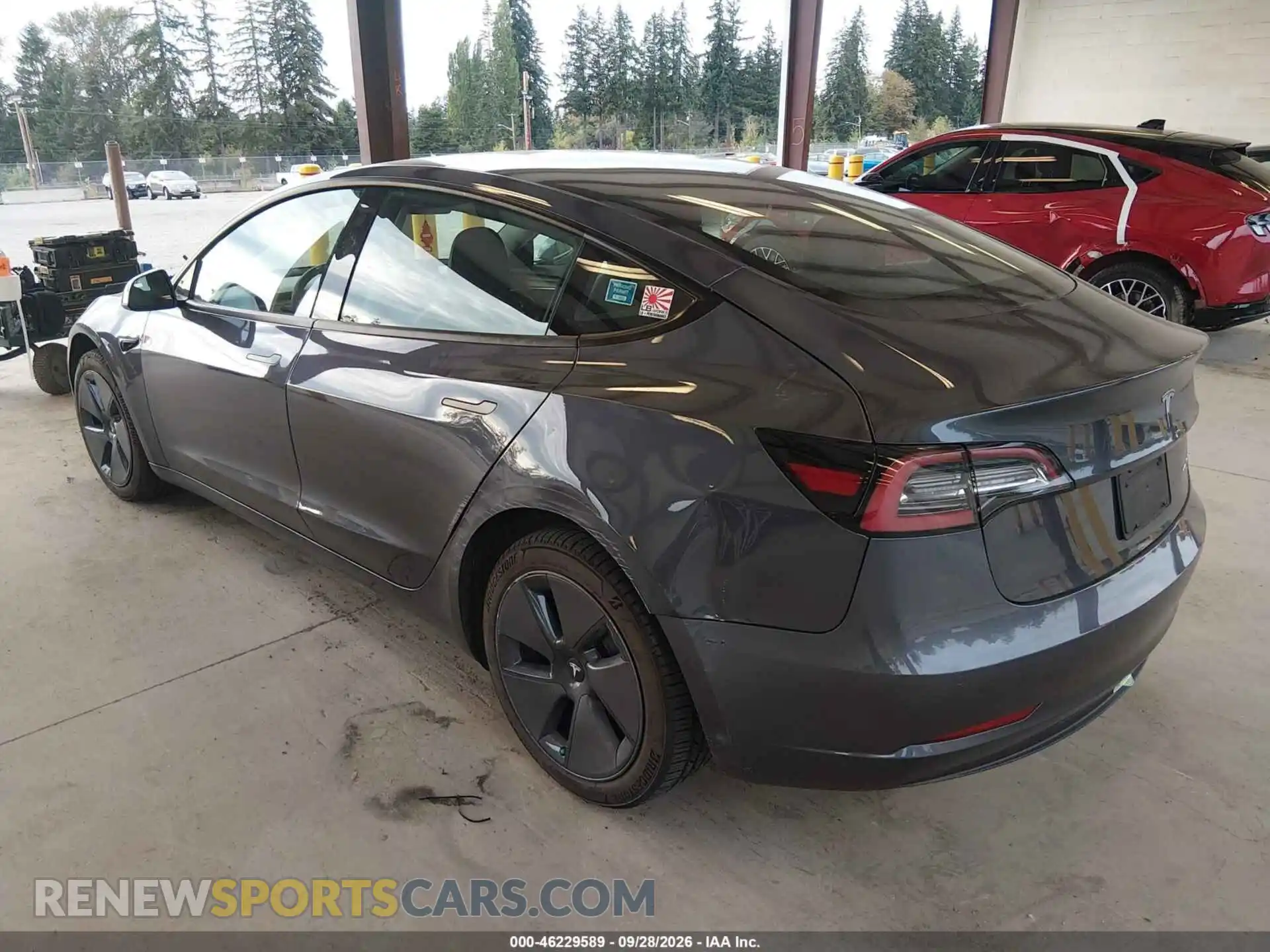 3 Photograph of a damaged car 5YJ3E1EB6NF164439 TESLA MODEL 3 2022