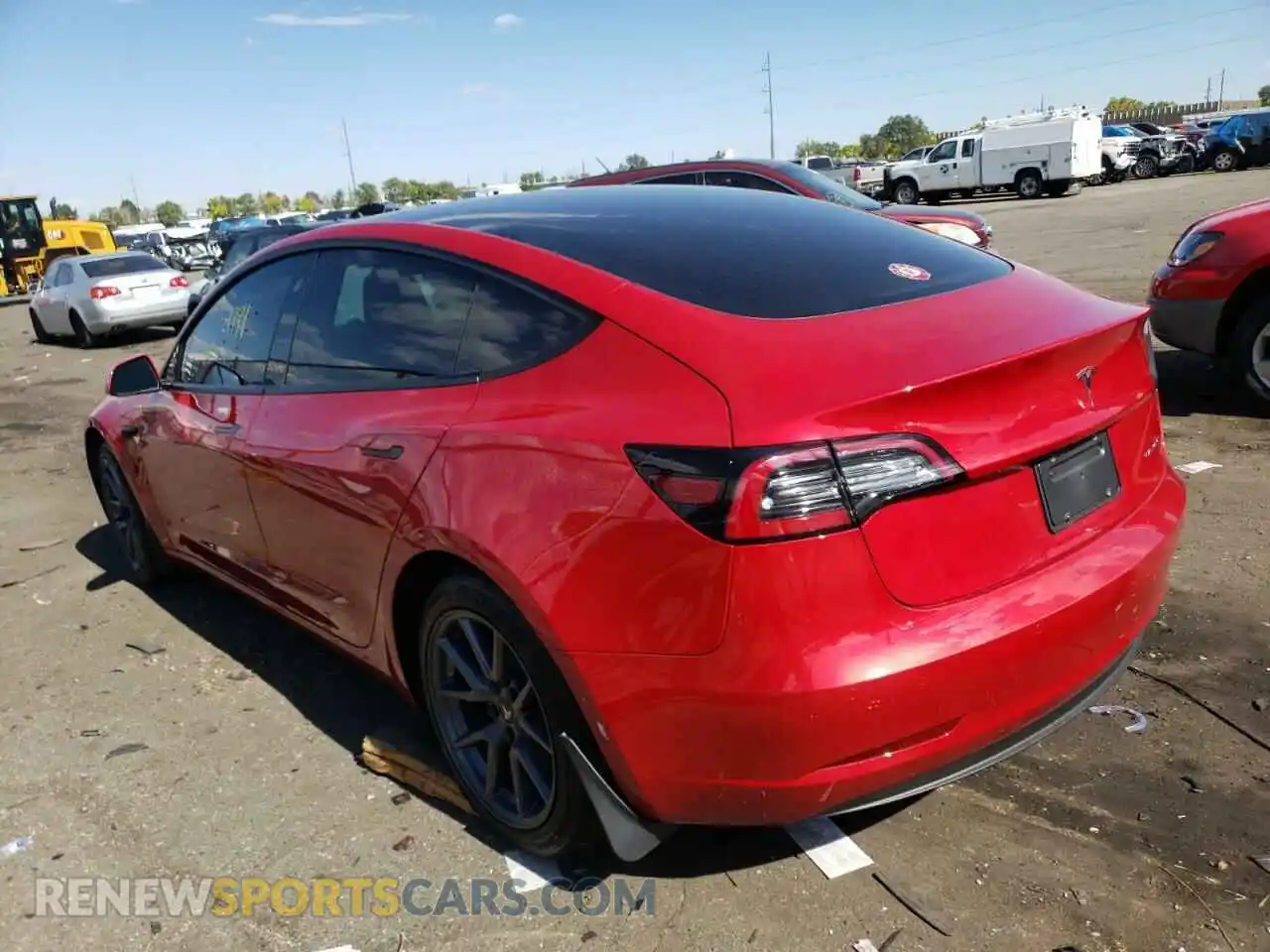 3 Photograph of a damaged car 5YJ3E1EB6NF173559 TESLA MODEL 3 2022