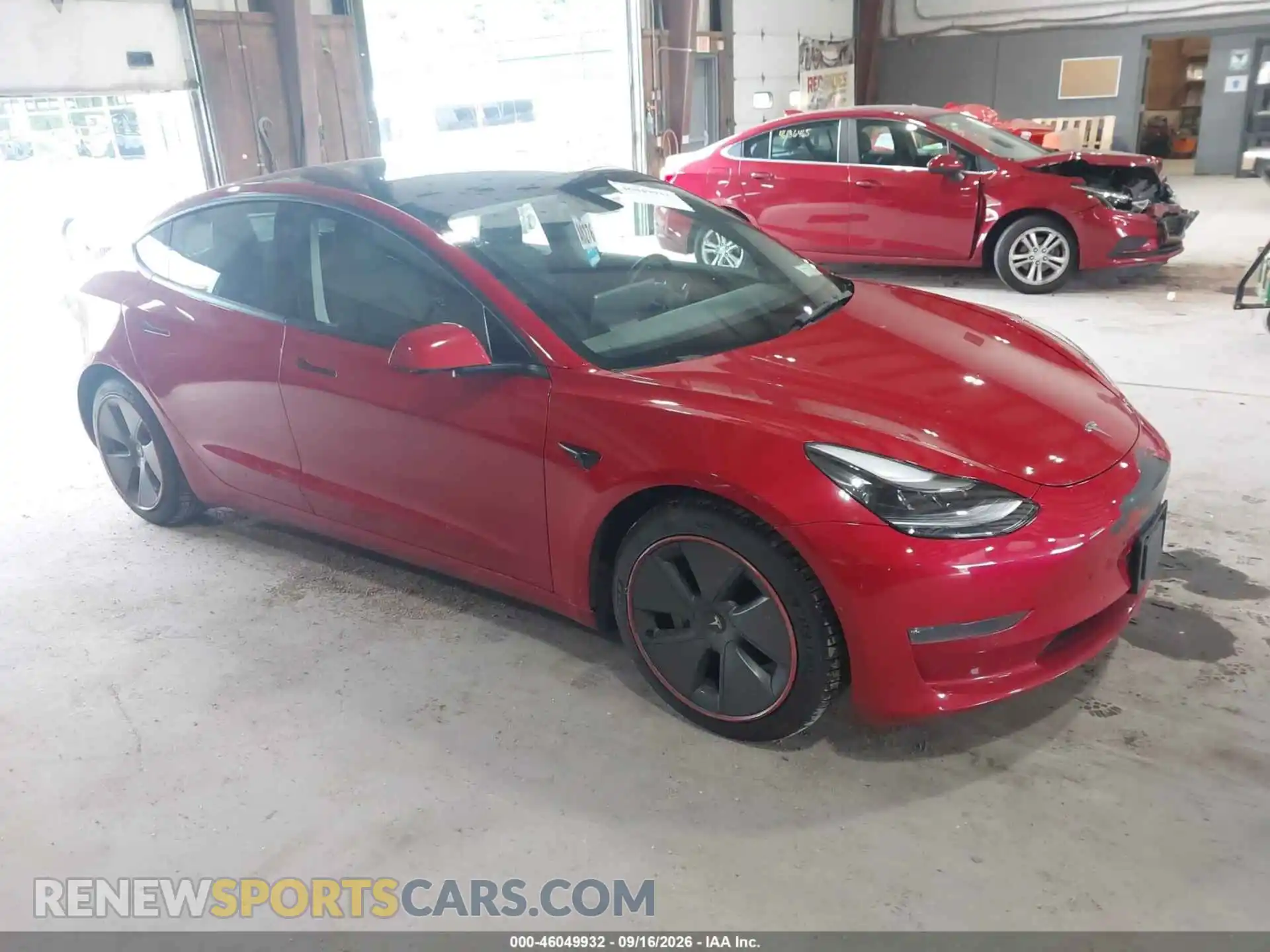 1 Photograph of a damaged car 5YJ3E1EB6NF182925 TESLA MODEL 3 2022