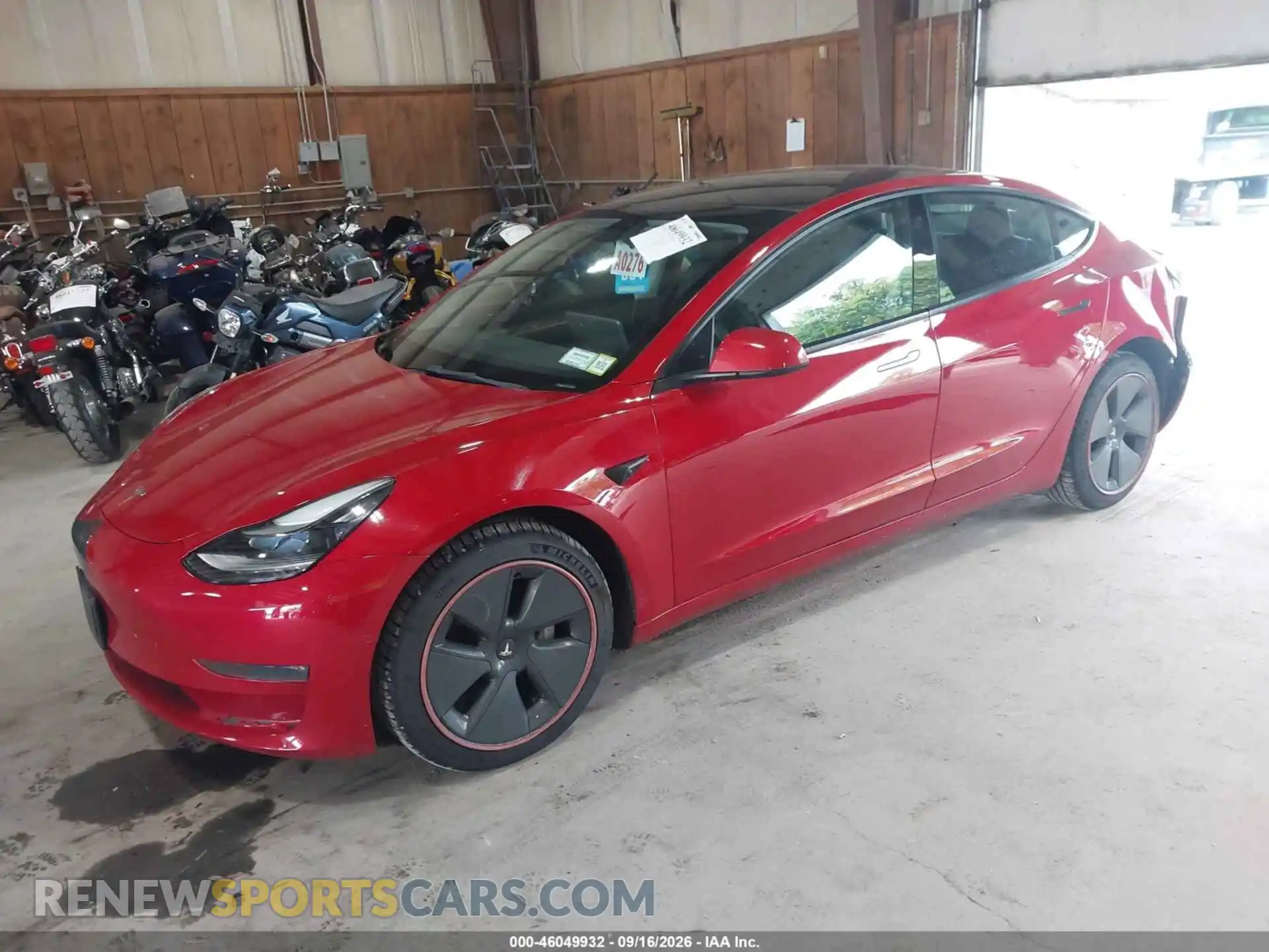 2 Photograph of a damaged car 5YJ3E1EB6NF182925 TESLA MODEL 3 2022