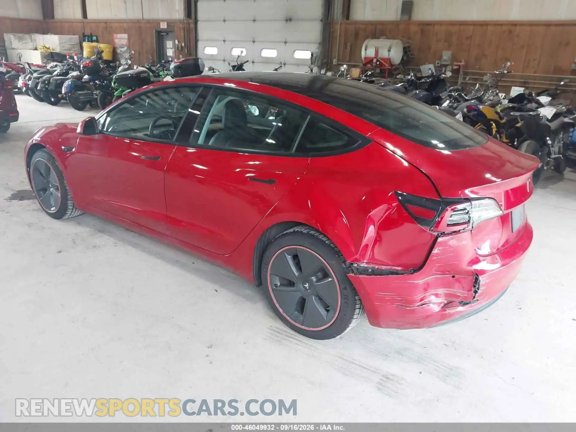 3 Photograph of a damaged car 5YJ3E1EB6NF182925 TESLA MODEL 3 2022