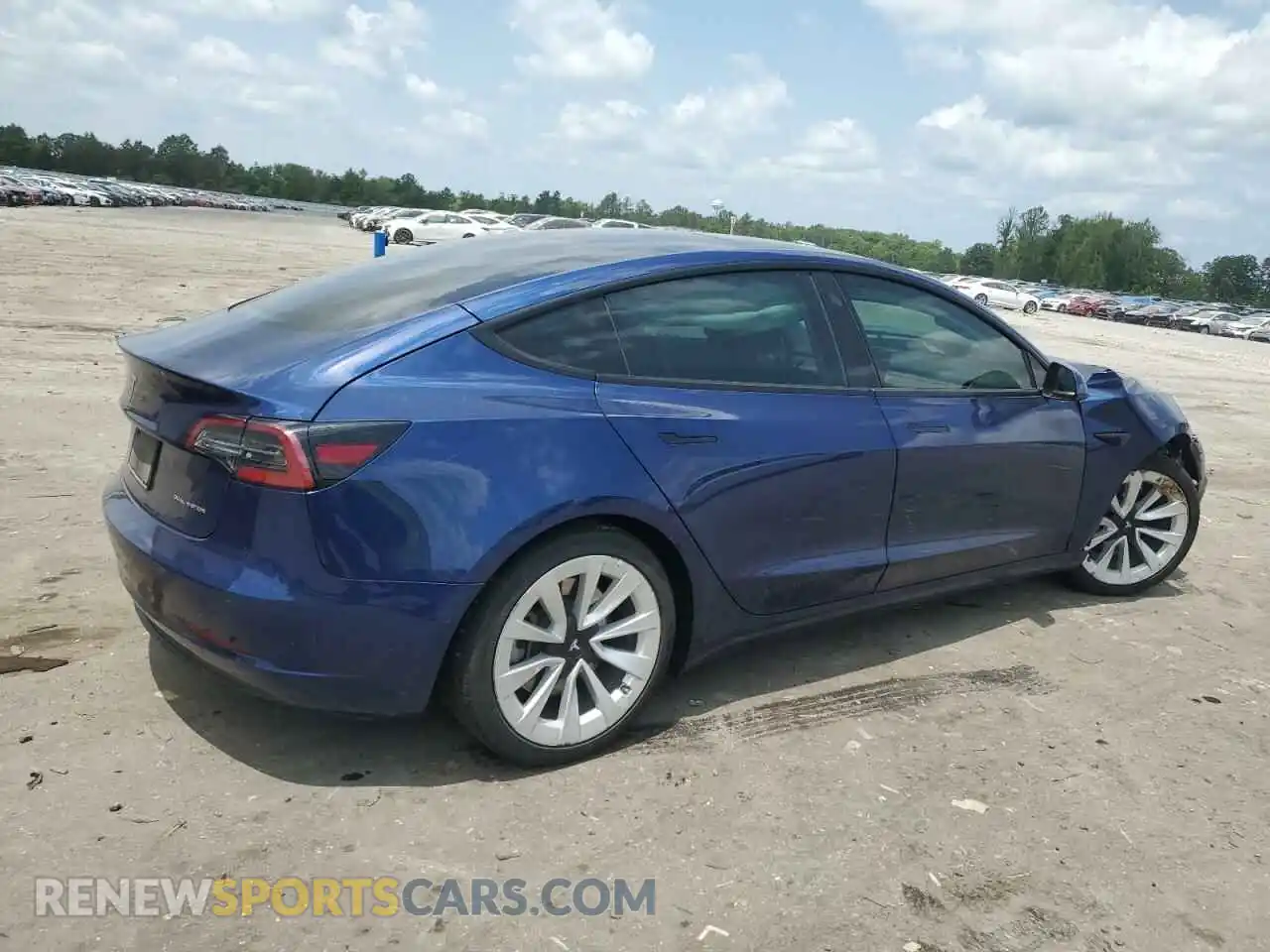 3 Photograph of a damaged car 5YJ3E1EB6NF183282 TESLA MODEL 3 2022