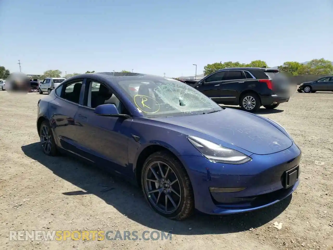 1 fotografías del automóvil dañado 5YJ3E1EB6NF187851 TESLA MODEL 3 2022