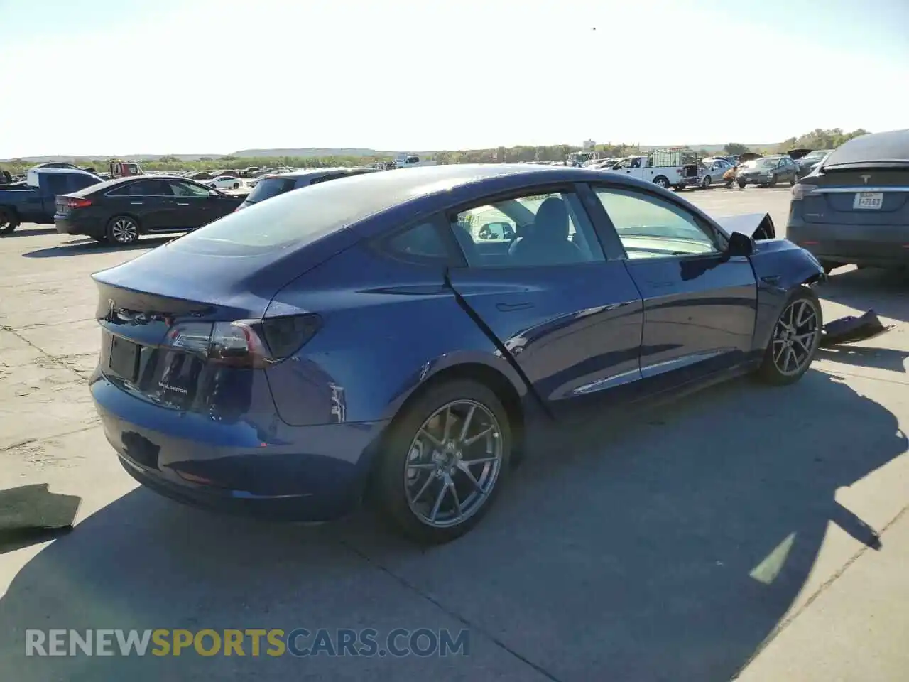 3 Photograph of a damaged car 5YJ3E1EB6NF192175 TESLA MODEL 3 2022
