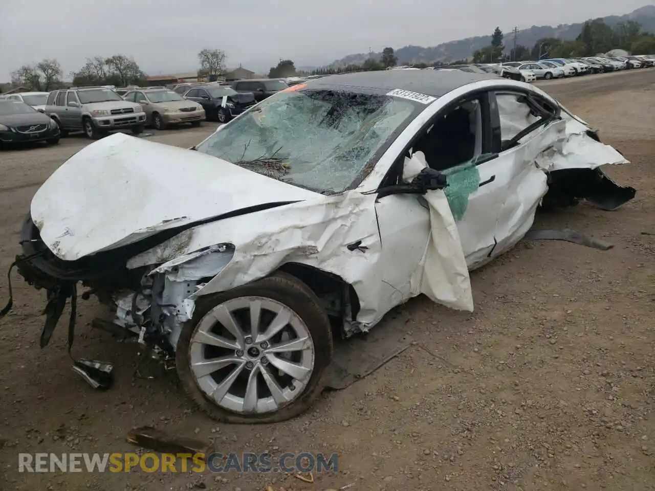 2 Фотография поврежденного автомобиля 5YJ3E1EB6NF202316 TESLA MODEL 3 2022
