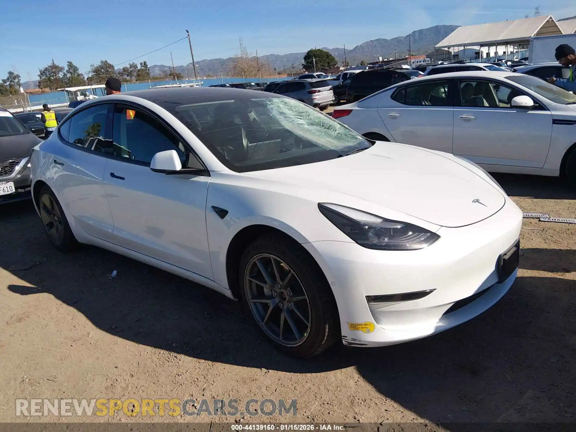 1 Photograph of a damaged car 5YJ3E1EB6NF206706 TESLA MODEL 3 2022
