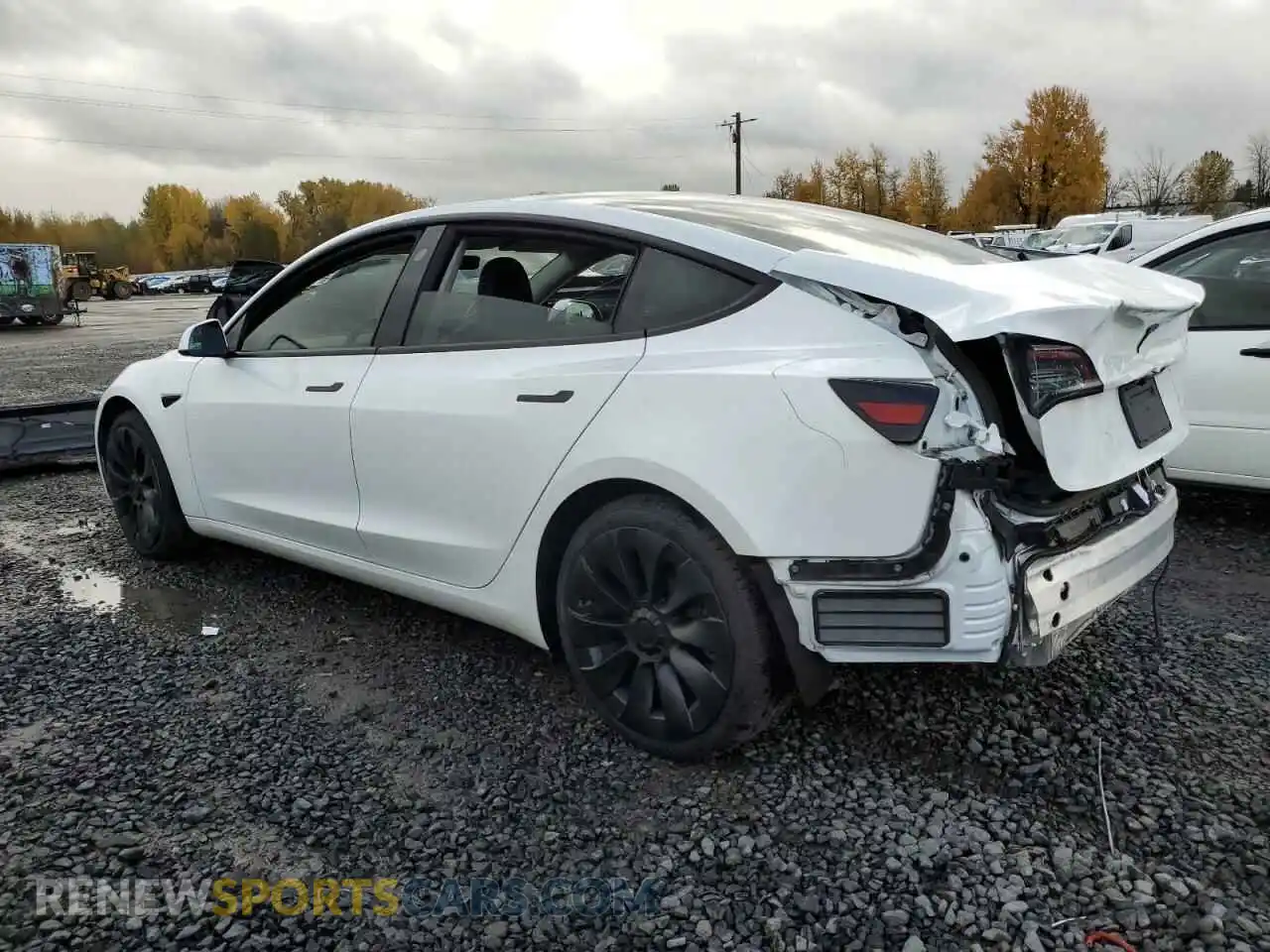 2 Photograph of a damaged car 5YJ3E1EB6NF210285 TESLA MODEL 3 2022
