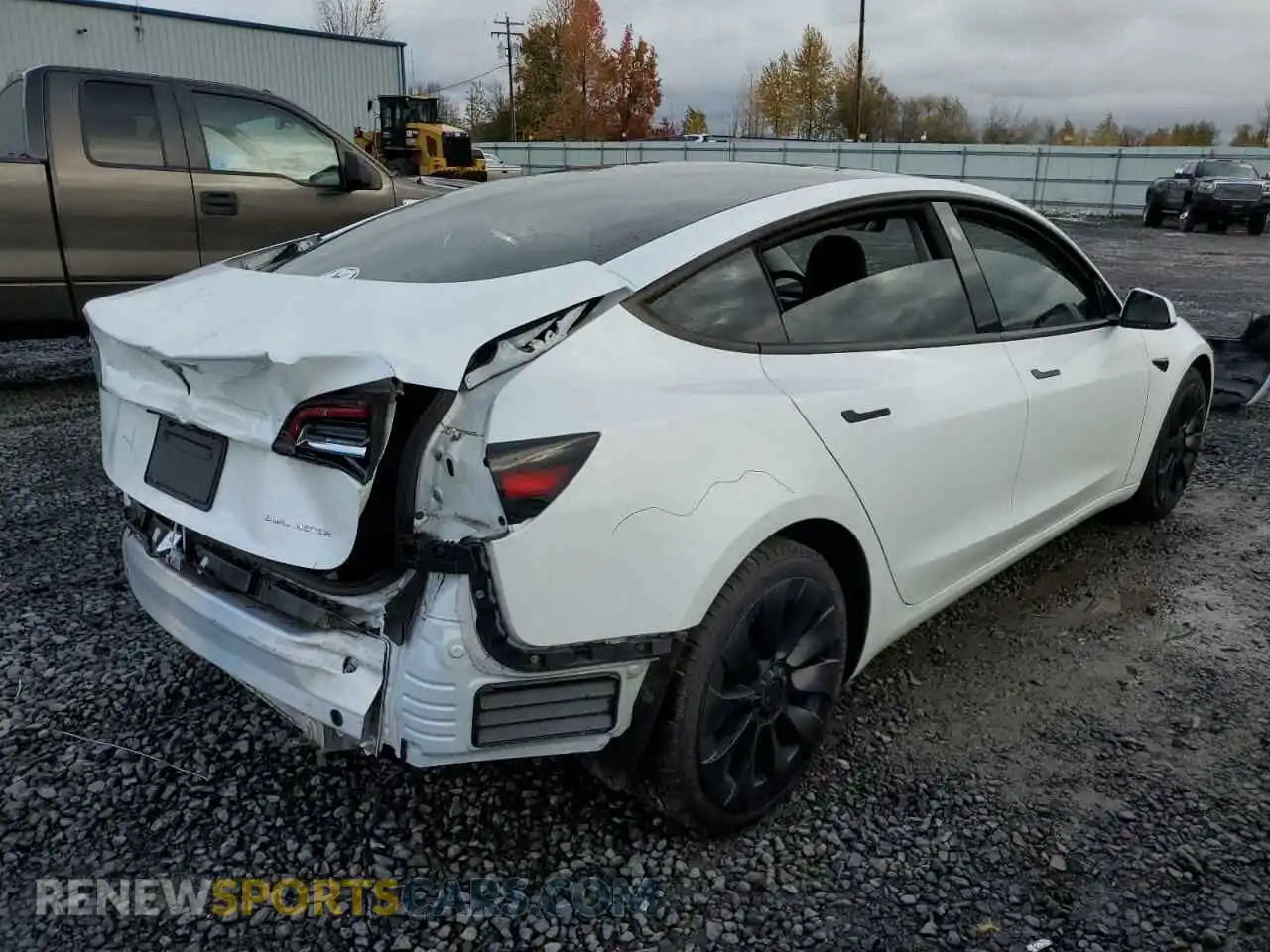 3 Photograph of a damaged car 5YJ3E1EB6NF210285 TESLA MODEL 3 2022